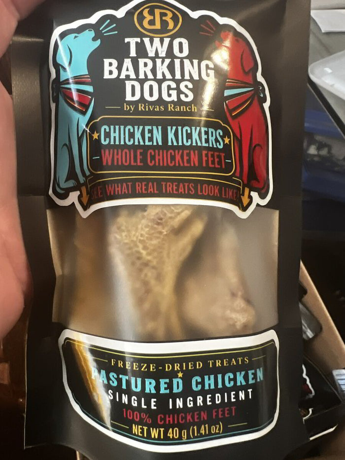 Two Barking Dogs Chicken Kickers treats