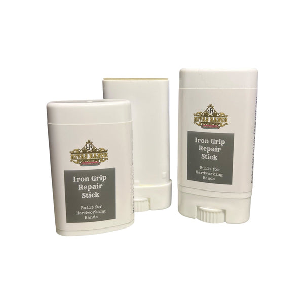 Iron Grip Hand Repair Stick made with grass-fed tallow for dry, cracked hands