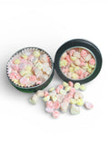 Two tins of heart shaped Rivas Ranch Tallow Hand Balm Dots
